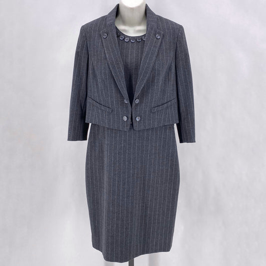 Size 6 ETCETERA Stripe 2PC Dress