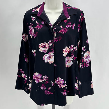 Size 1 CHICO'S FLOWERS Shirt