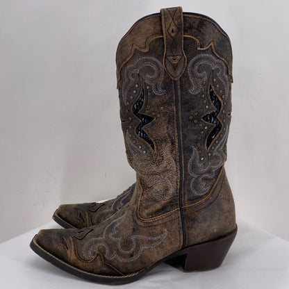 BROWN W Shoe Size 7.5 LAREDO Boots