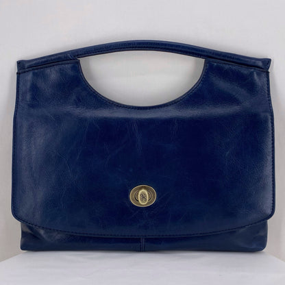 Navy HOBO Leather Clutch
