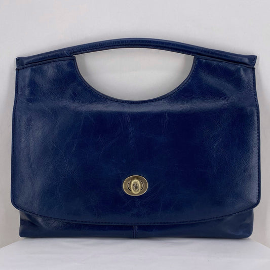 Navy HOBO Leather Clutch