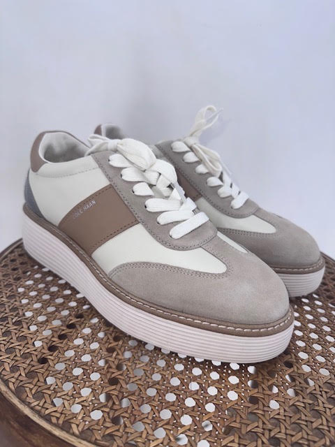 Cole Haan Tan/ Cream Size 10 Platform Sneakers