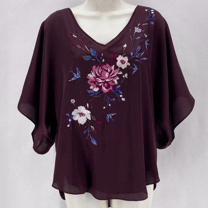 Size S WHITE HOUSE BLACK FLOWERS Shirt