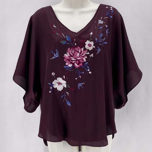 Size S WHITE HOUSE BLACK FLOWERS Shirt