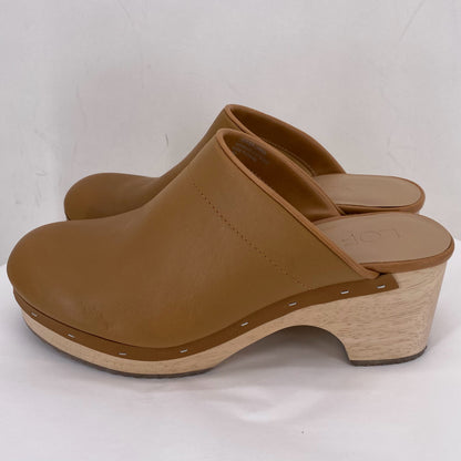 DARK TAN W Shoe Size 6.5 LOFT Mules