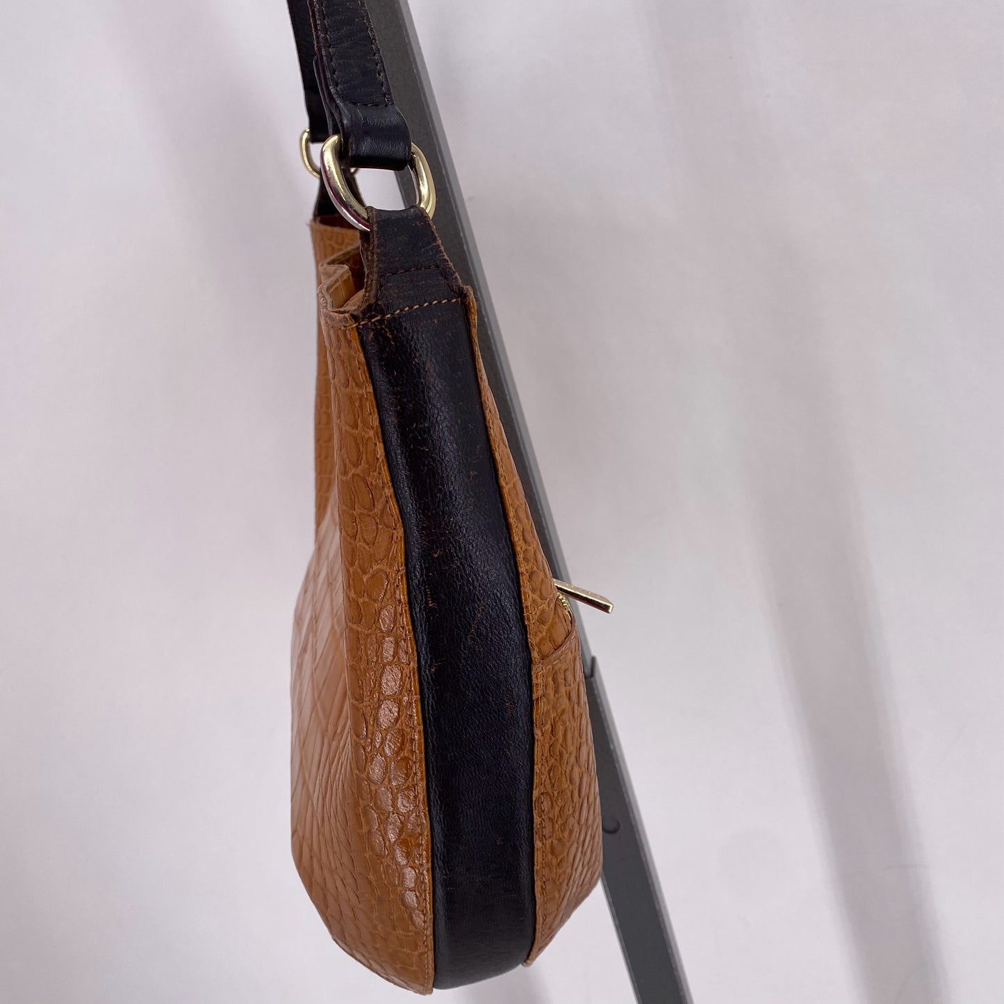 Camel VALENTINA Leather Shoulder Bag