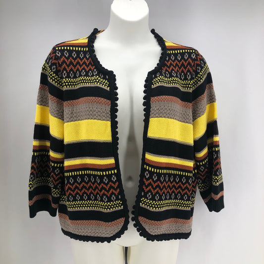 Size XXL NO TAG Stripe Cardigan