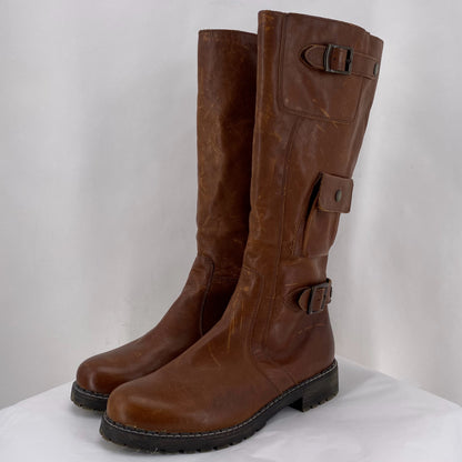 BROWN W Shoe Size 41 Boots