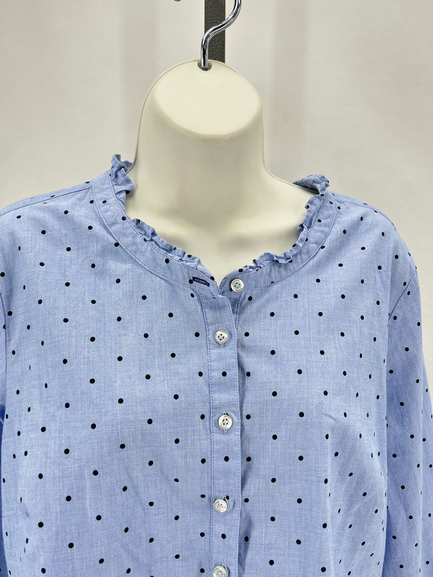 Size L TALBOTS Polka Dot Shirt