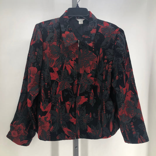 Size L Christopher & Banks Floral Jacket