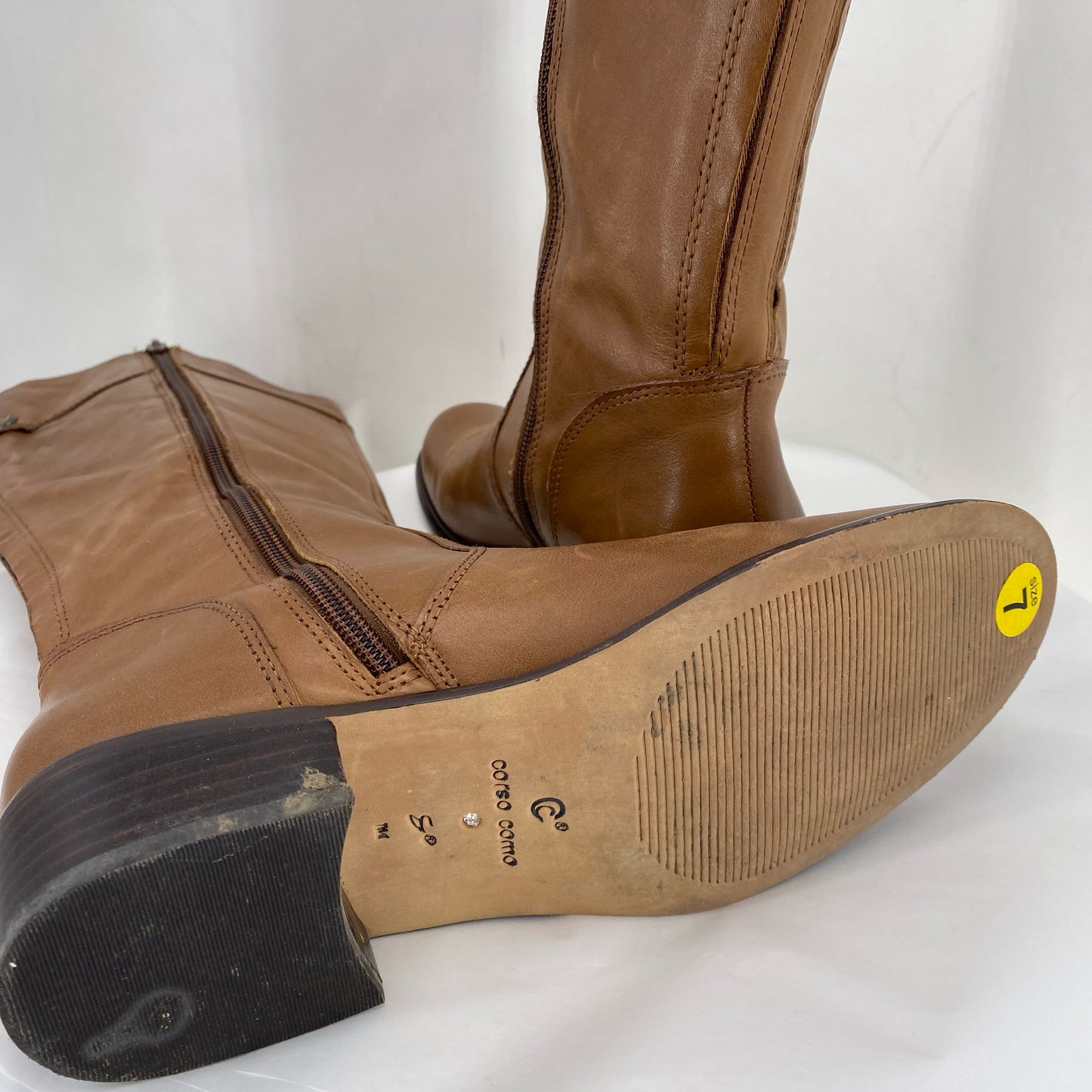 BROWN W Shoe Size 7 CORSO COMO Boots