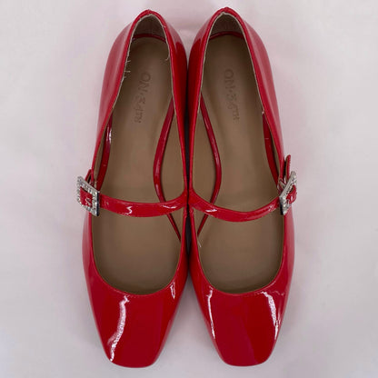 Red W Shoe Size 8.5 ON 34TH Flats
