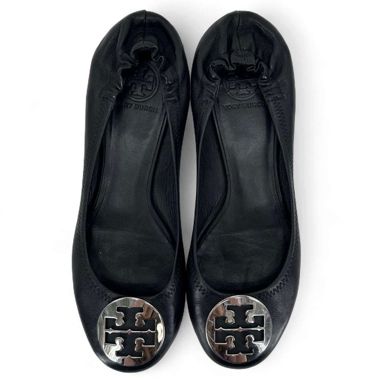 Black W Shoe Size 10.5 TORY BURCH Flats