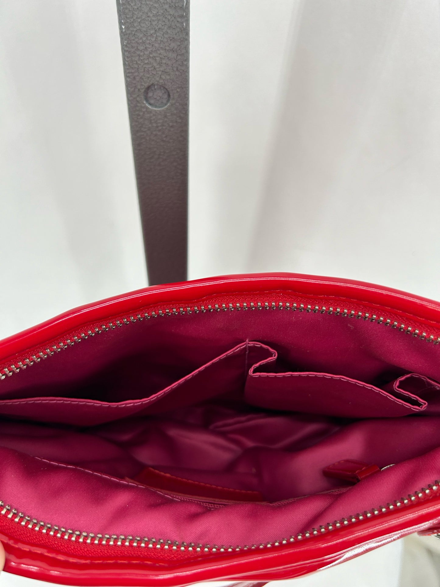 Red COACH Leather PATENT Cross-body