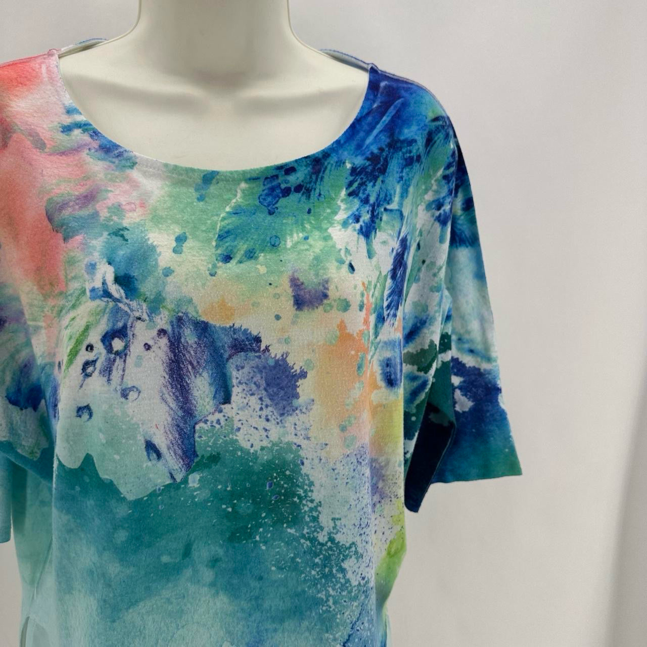 Size 2 CHICO'S Watercolor Shirt
