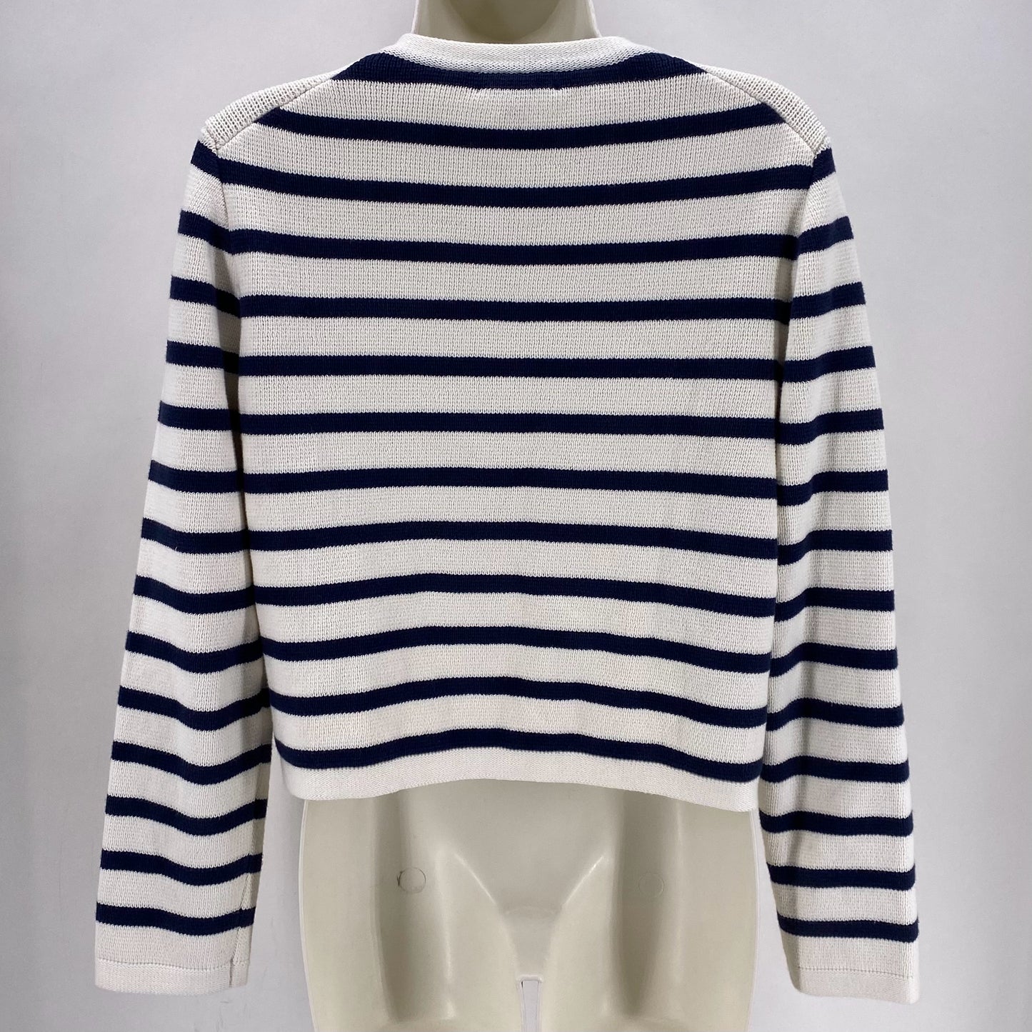 Size M J CREW Stripe Cardigan