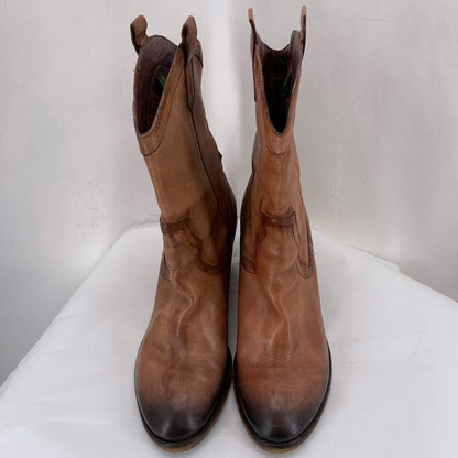 DARK TAN W Shoe Size 10.5 SAM EDDELMAN Boots