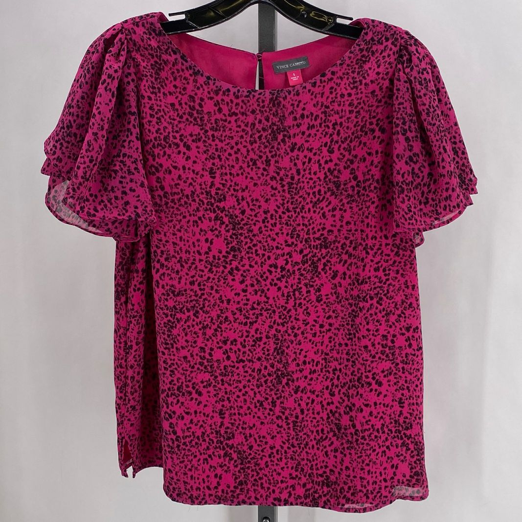 Size S VINCE CAMUTO Animal Print Shirt