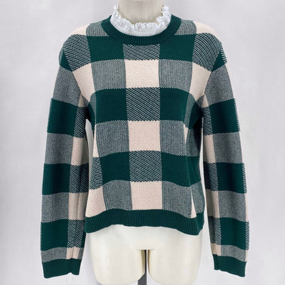 Size M ANTHROPOLOGIE Plaid Sweater