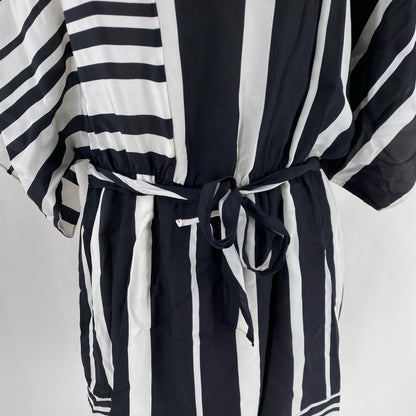 Size XS BCBG MAXAZRIA Stripe Silk Dress