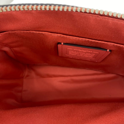 SALMON COACH Leather Pebbeled Leather Cross-body