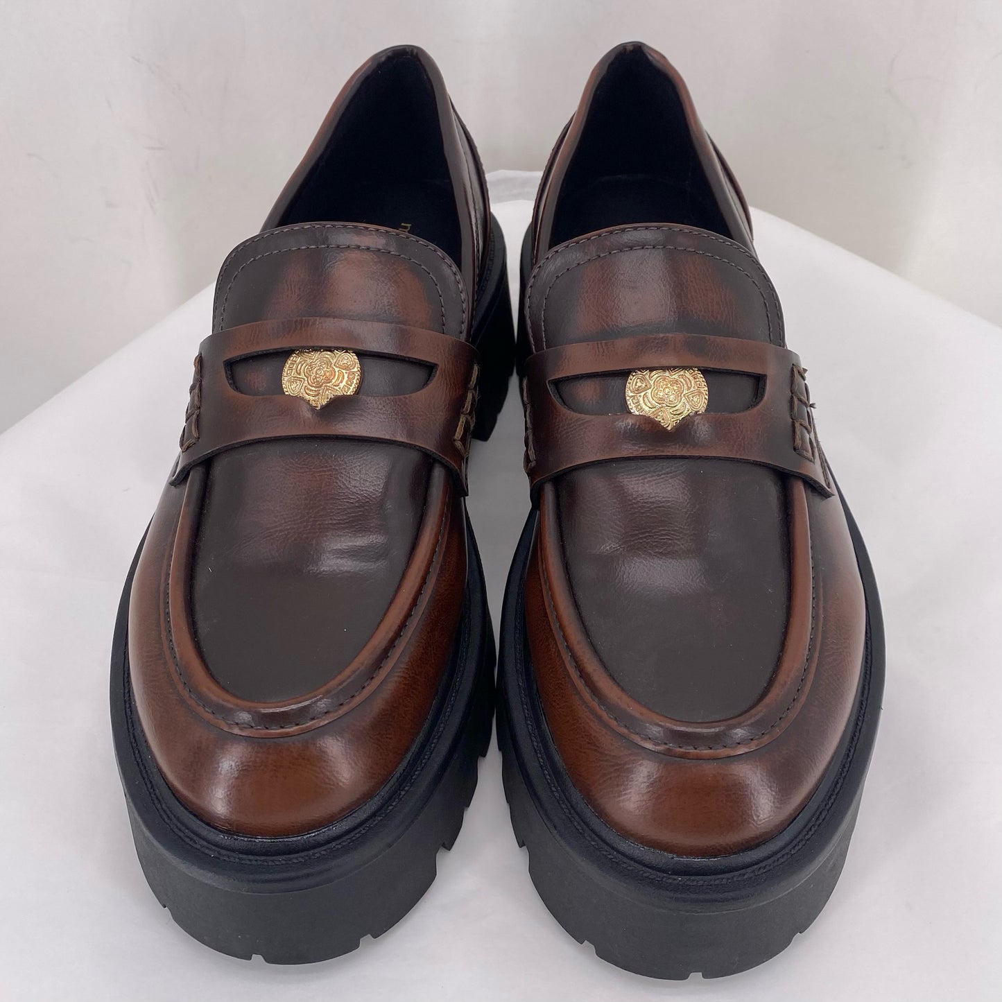 DARK BROWN W Shoe Size 7.5 MADDEN GIRL Loafer