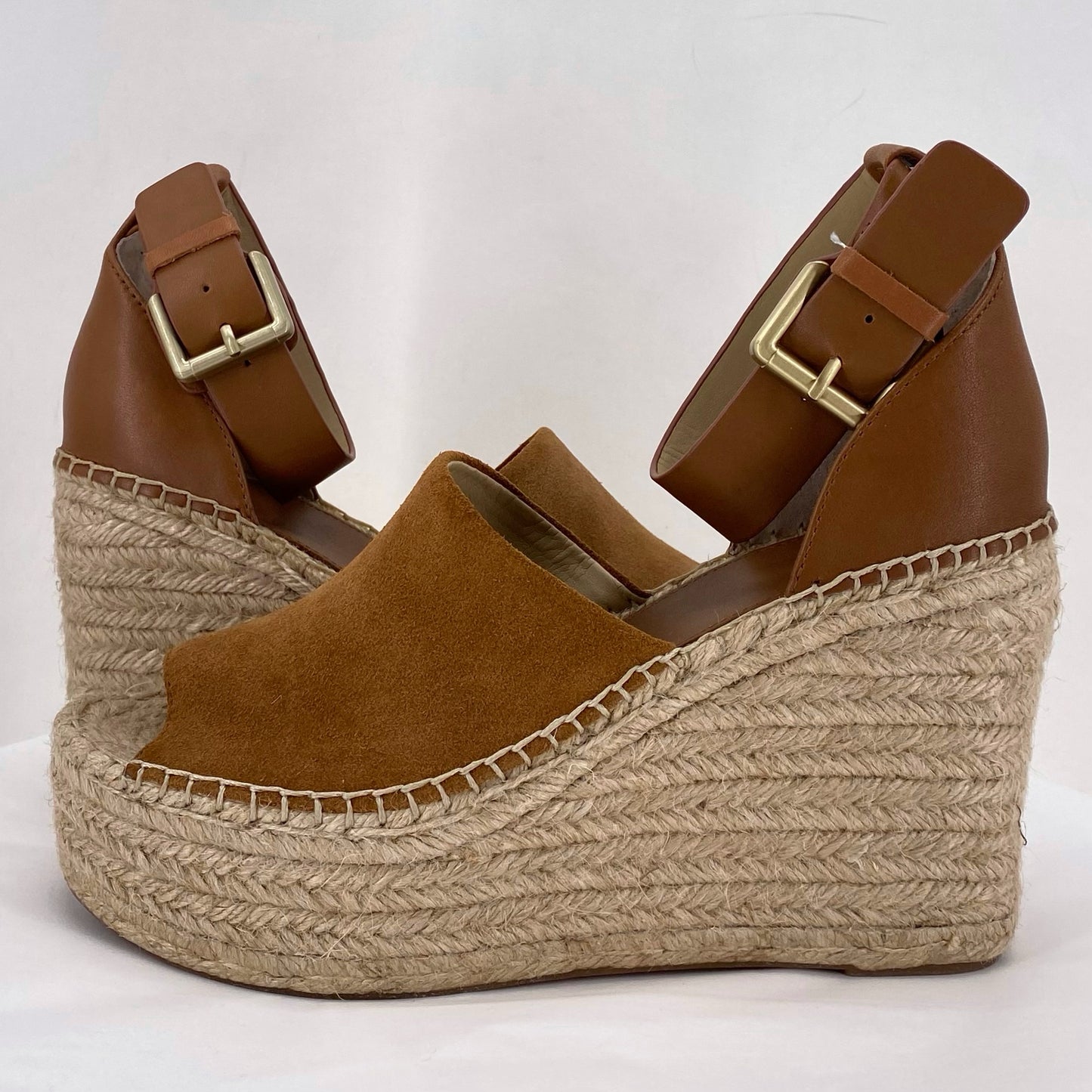 BROWN W Shoe Size 8 MARC FISHER Wedge