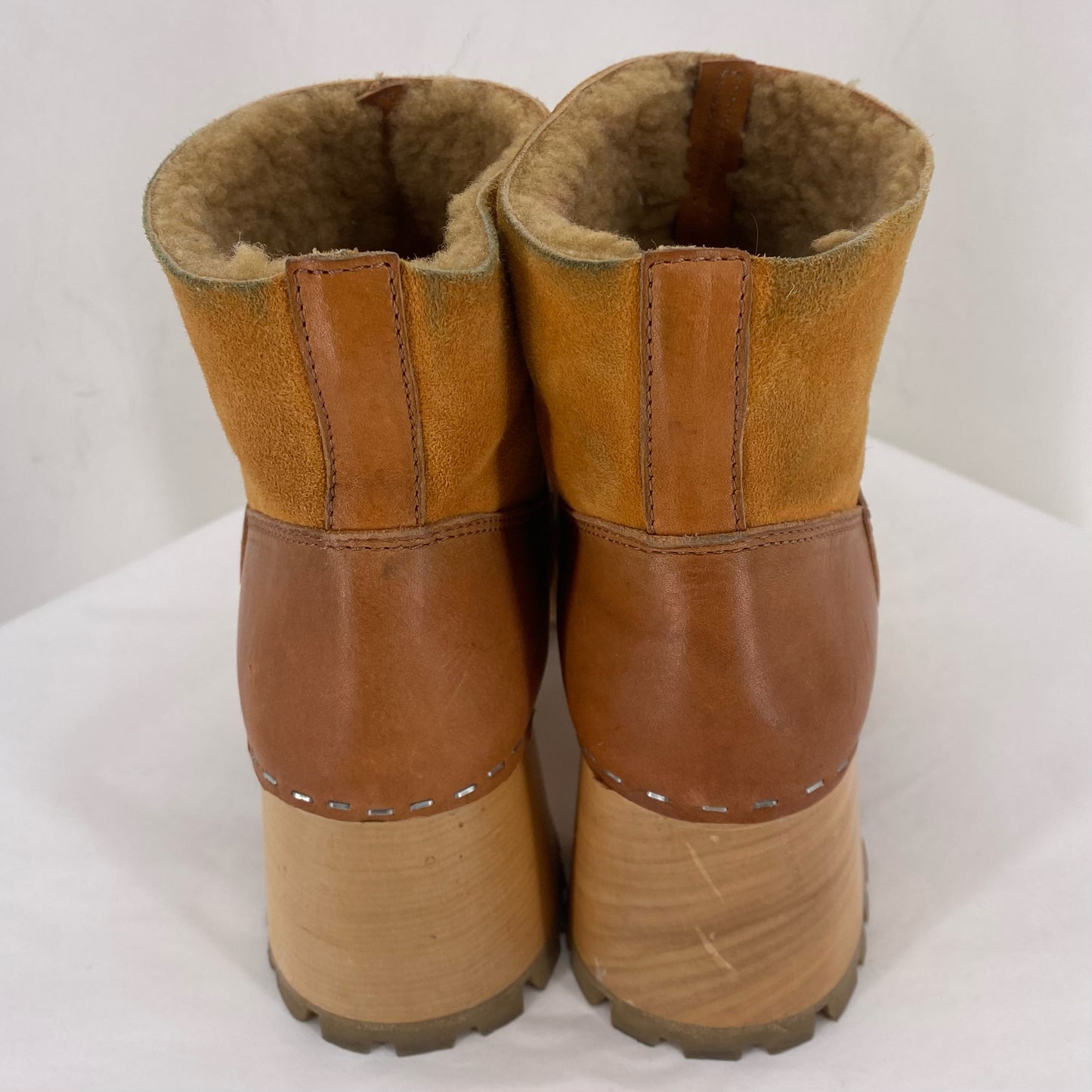 BROWN W Shoe Size 37 Boots