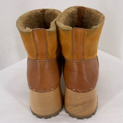 BROWN W Shoe Size 37 Boots