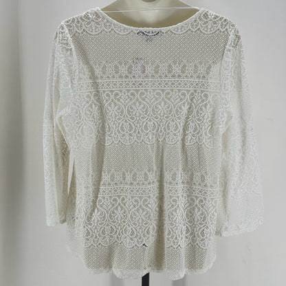 Size 3X RUFF HEWN Lace Shirt