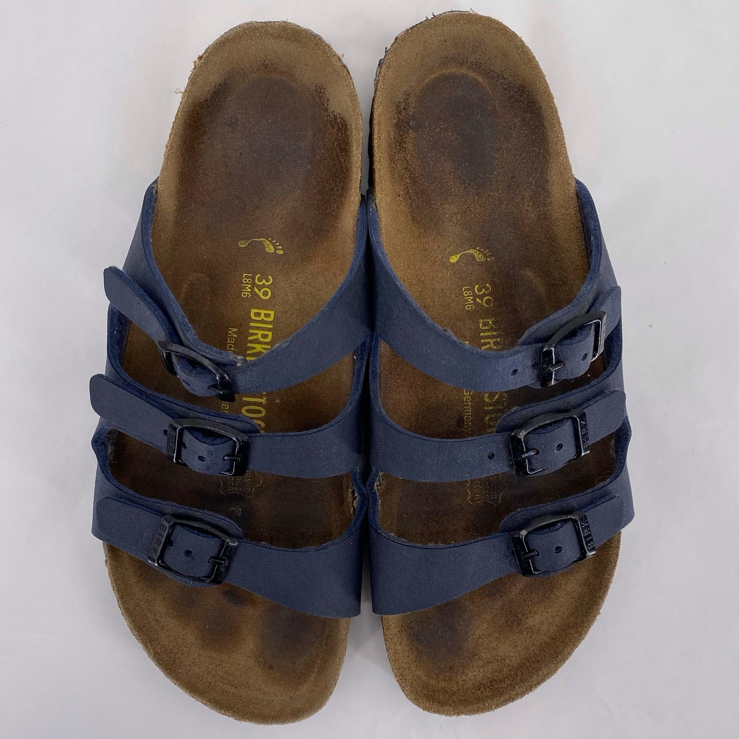 Navy W Shoe Size 8 BIRKENSTOCK Sandals