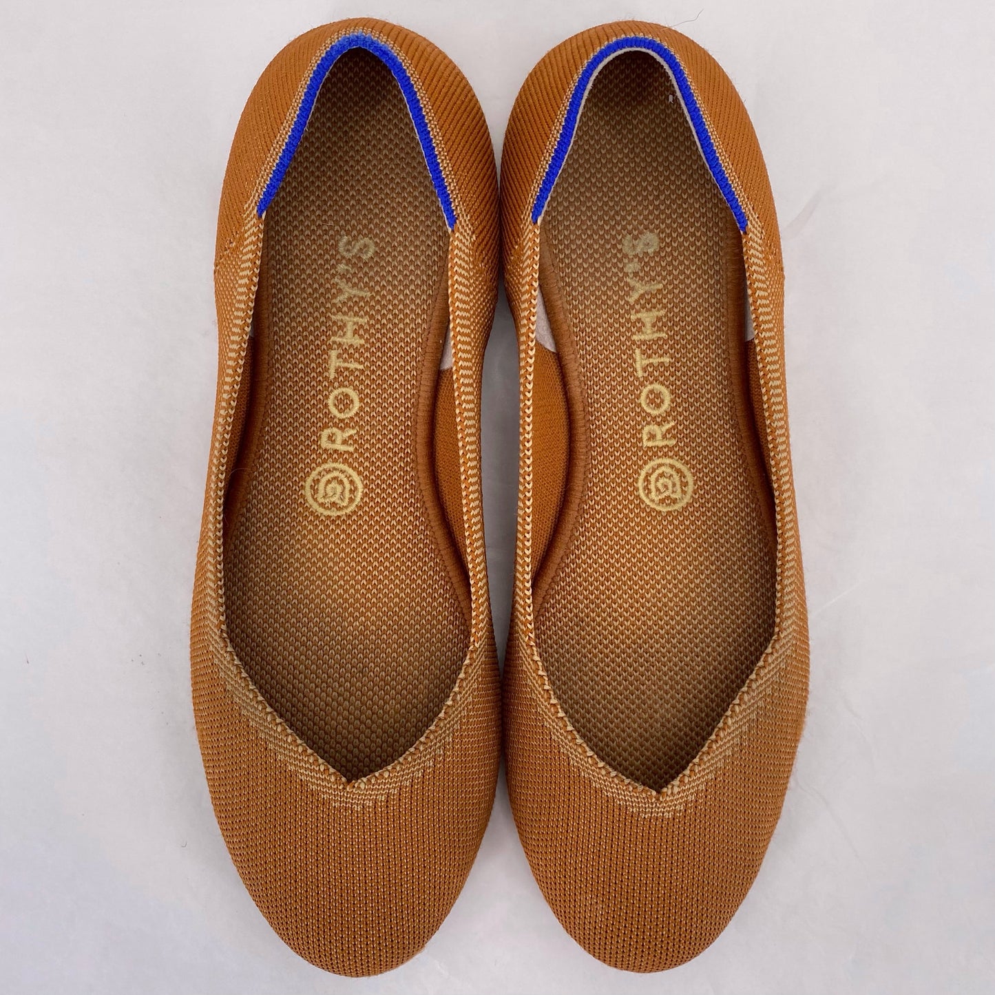 BURNT ORANGE W Shoe Size 8.5 ROTHY'S Flats