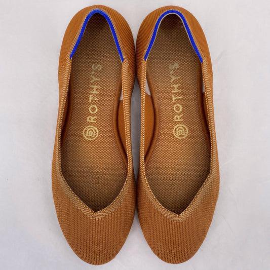 BURNT ORANGE W Shoe Size 8.5 ROTHY'S Flats