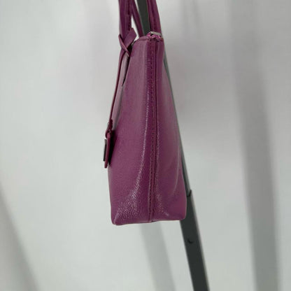 Purple HOBO Leather Shoulder Bag