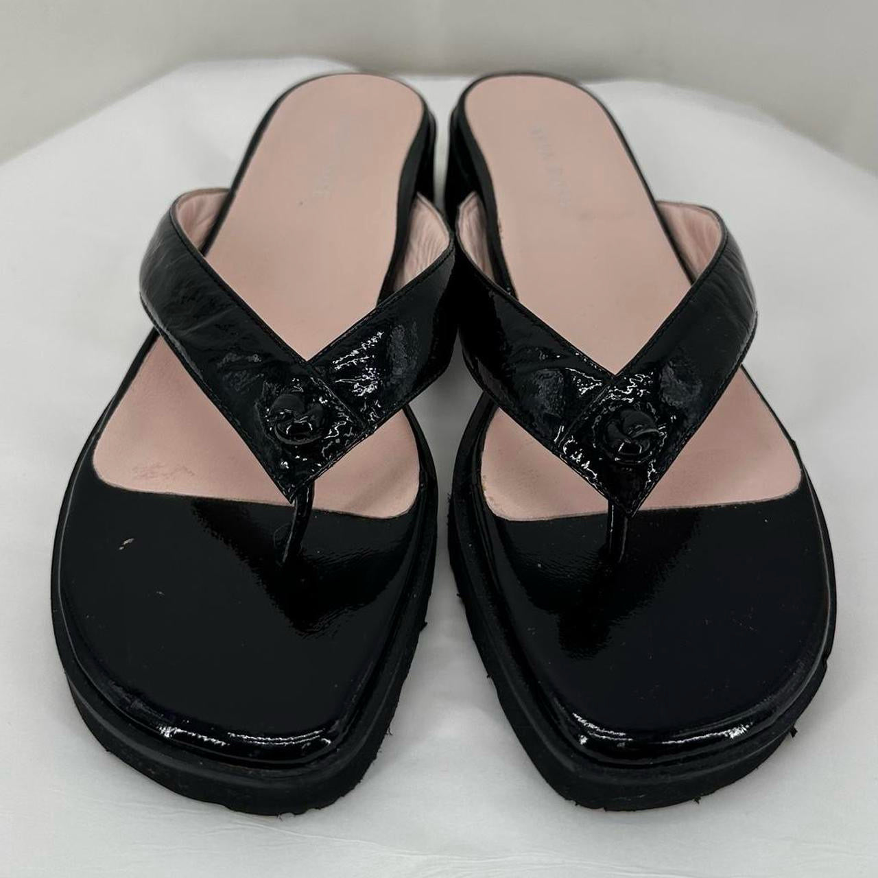 Black W Shoe Size 9 TARYN ROSE Sandals