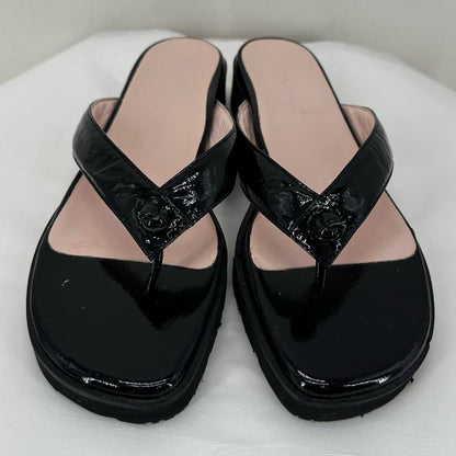 Black W Shoe Size 9 TARYN ROSE Sandals