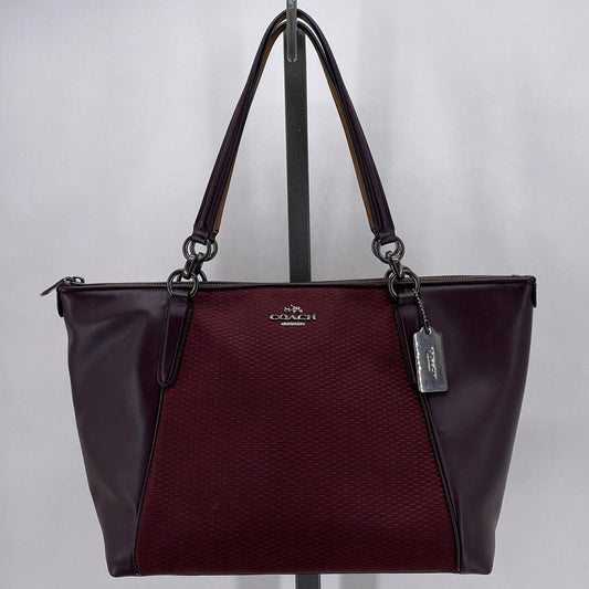 Eggplant COACH Tote