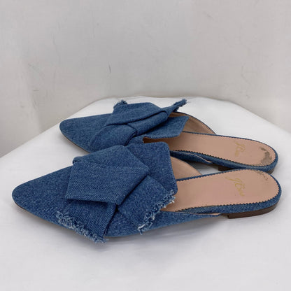 Blue W Shoe Size 7.5 J CREW Mules
