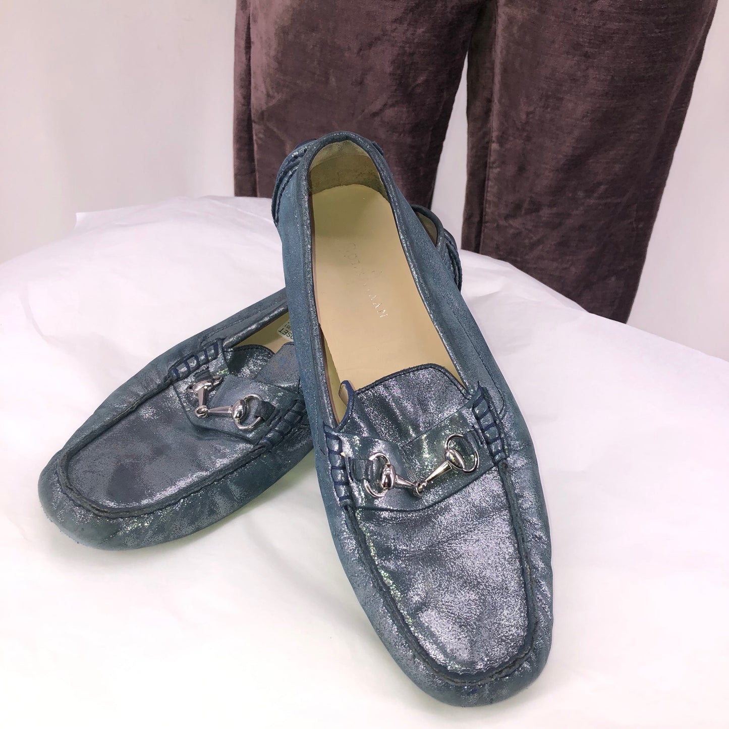 Blue W Shoe Size 8 COLE HAAN Loafer