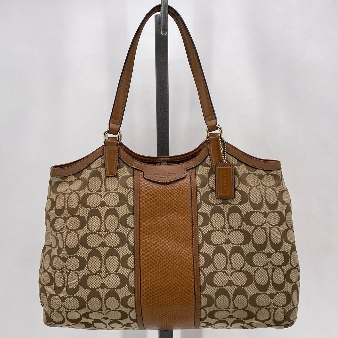 BROWN/TAN COACH Shoulder Bag