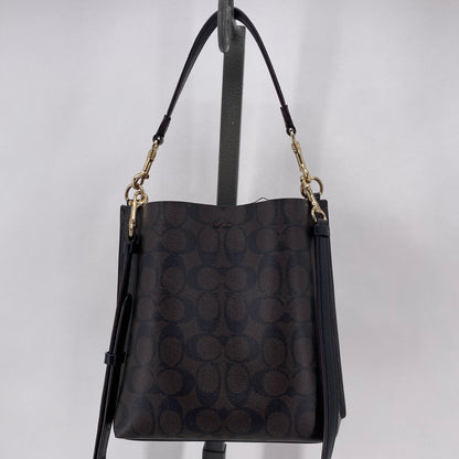 BLACK/BROWN COACH Cross-body