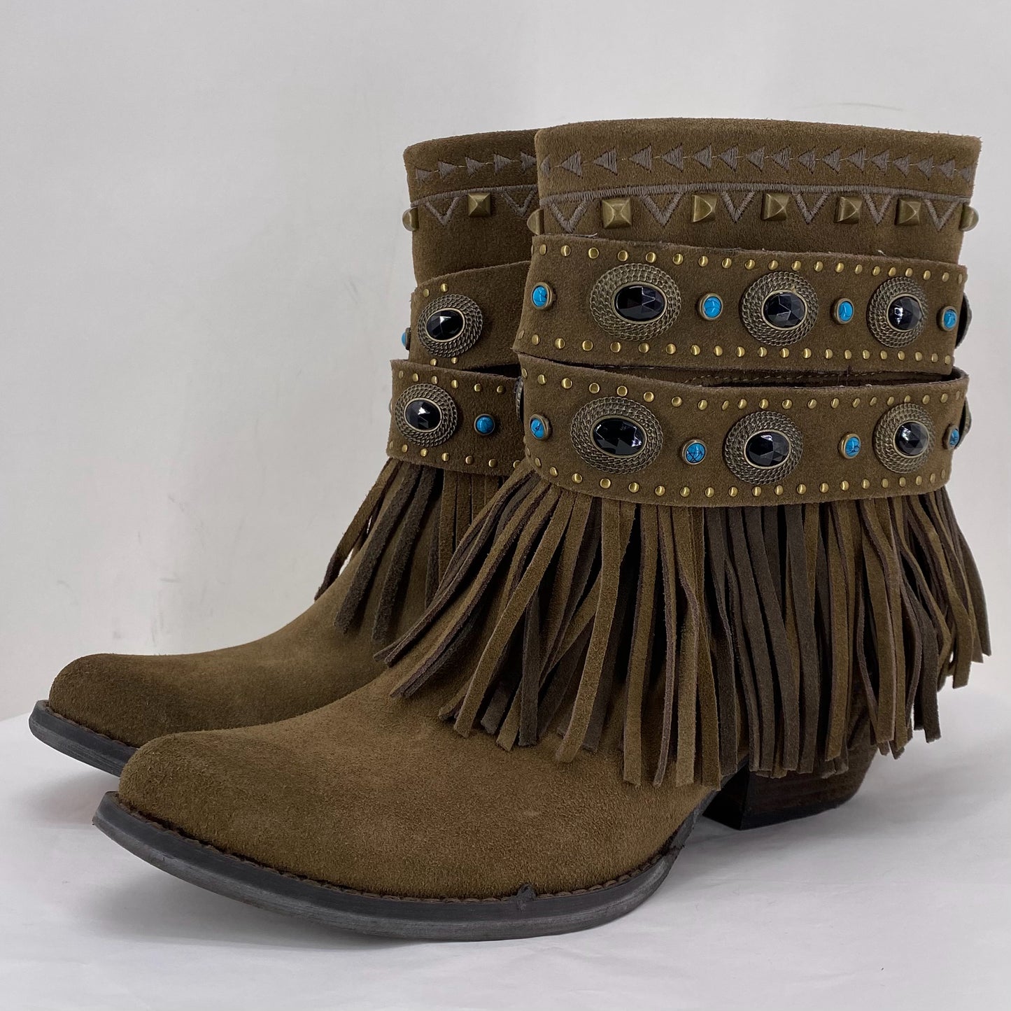 BROWN W Shoe Size 8.5 SBICCA Boots