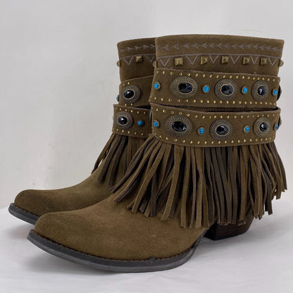 BROWN W Shoe Size 8.5 SBICCA Boots