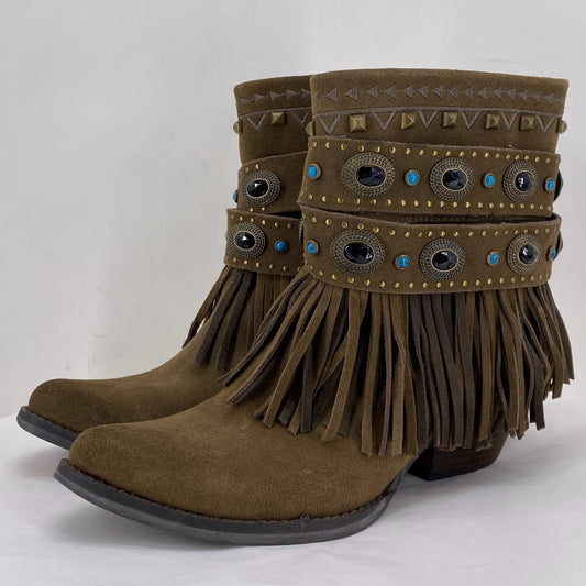 BROWN W Shoe Size 8.5 SBICCA Boots