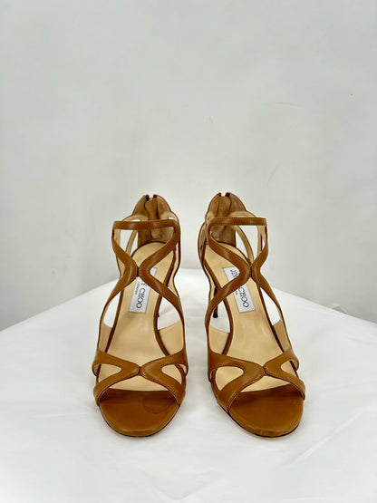 Tan W Shoe Size 38.5 JIMMY CHOO Heels