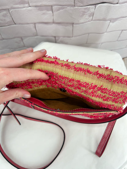 PINK/TAN PATRICIA NASH Leather Cross-body