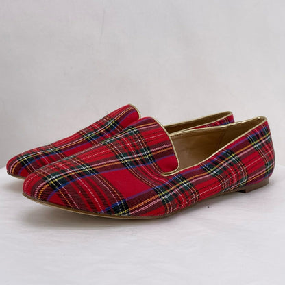 Red W Shoe Size 8.5 J CREW Flats