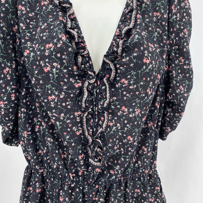 Size L MAX STUDIO Floral Tank Top