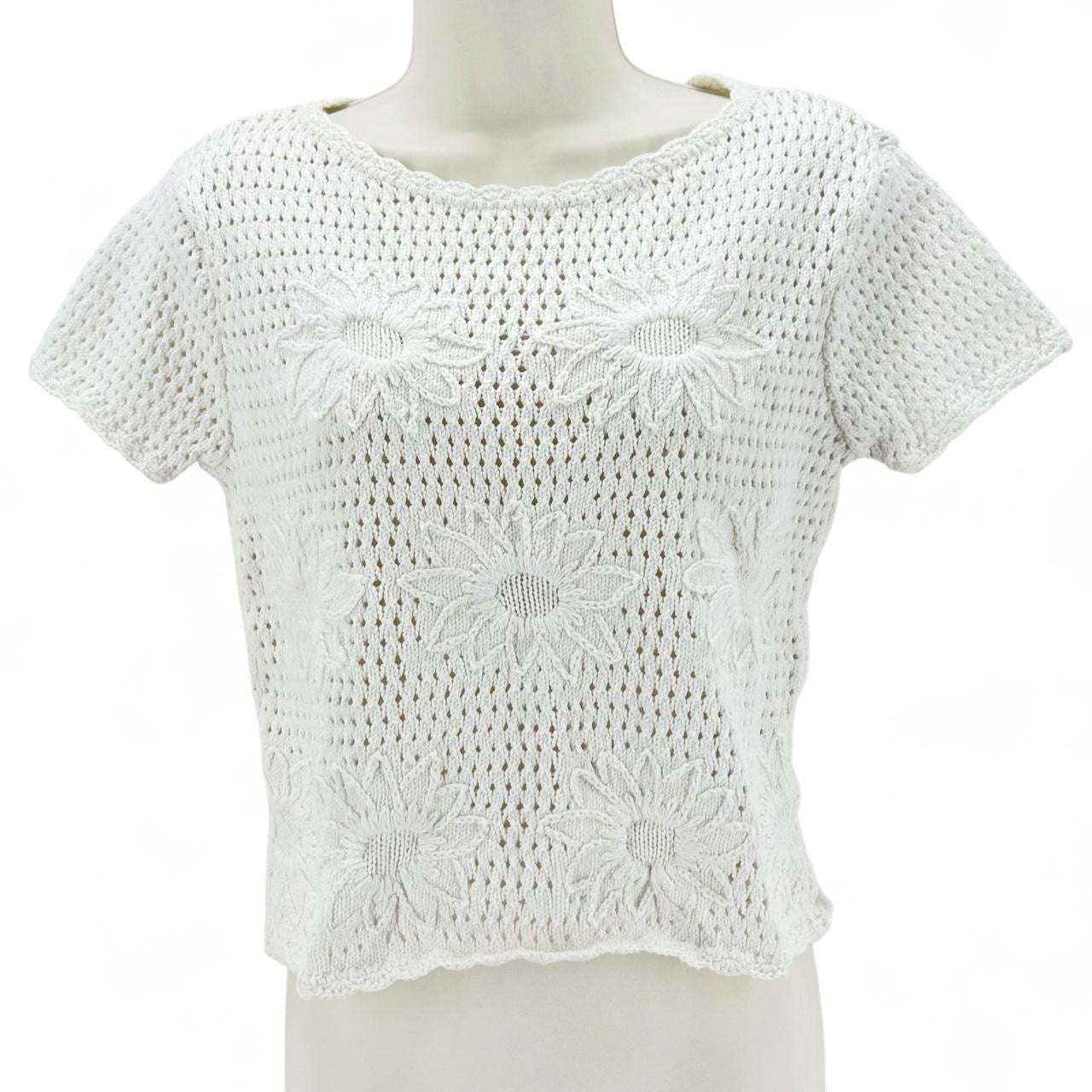 Size M LIZ CLAIBORNE FLOWERS Sweater