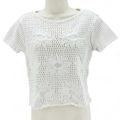 Size M LIZ CLAIBORNE FLOWERS Sweater